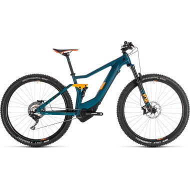 Mountain Bike eléctrica CUBE STEREO HYBRID 120 HPC SL 500 KIOX 27,5/29" Azul 2019 0